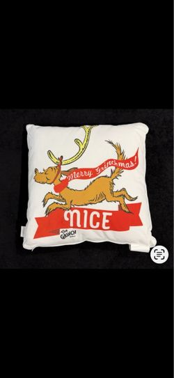 Grinch naughty nice pillows (2 total)