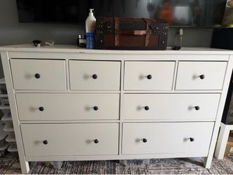 White ikea 8 drawer