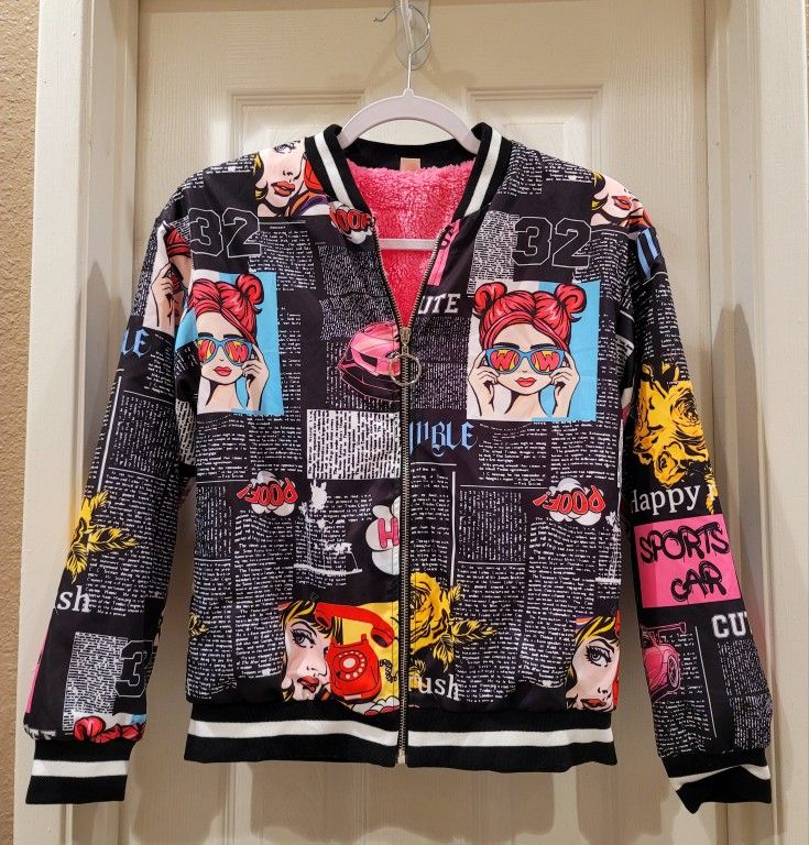  Hip Hop/ Comic Bomber Style Jacket