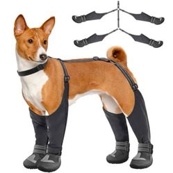“New”Idepet Suspended Tall  Boots(non Slip,waterproof,adjustable)rain,snow ,hiking Paw Protectors(retail$49)