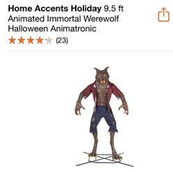 Animated Werewolf 9.5 Ft Brand New