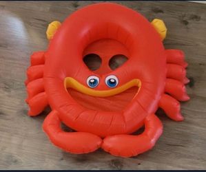 Pool Floatie. Inflatable Float With Compartment. Crab Beach Toy. High Quality. For Baby/Toddler. Used Twice. 