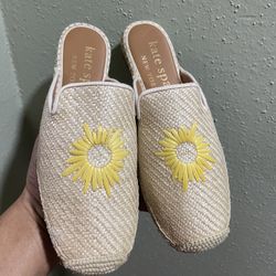Kate Spade Solero  Espadrilles Womens 7.5 b Cabana Collection like new 