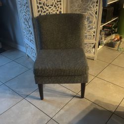 Accent Gray Slipper Chair