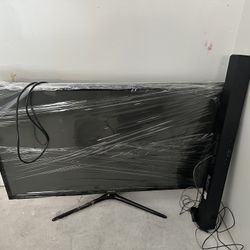 55 Inch Samsung TV And Sound Bar