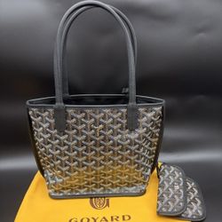 Goyard Black Reversible Mini Anjou in Black