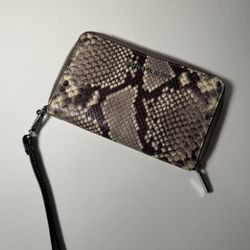 Michael Kors snake print leather wallet