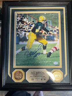 Paul Hornung Highland Mint Autographed Picture 