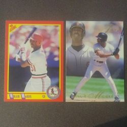 Willie McGee San Francisco Giants Saint Louis Cardinals St. Lot Flair Score Baseball Card Vintage Collectible Trading MLB Sports Major League 