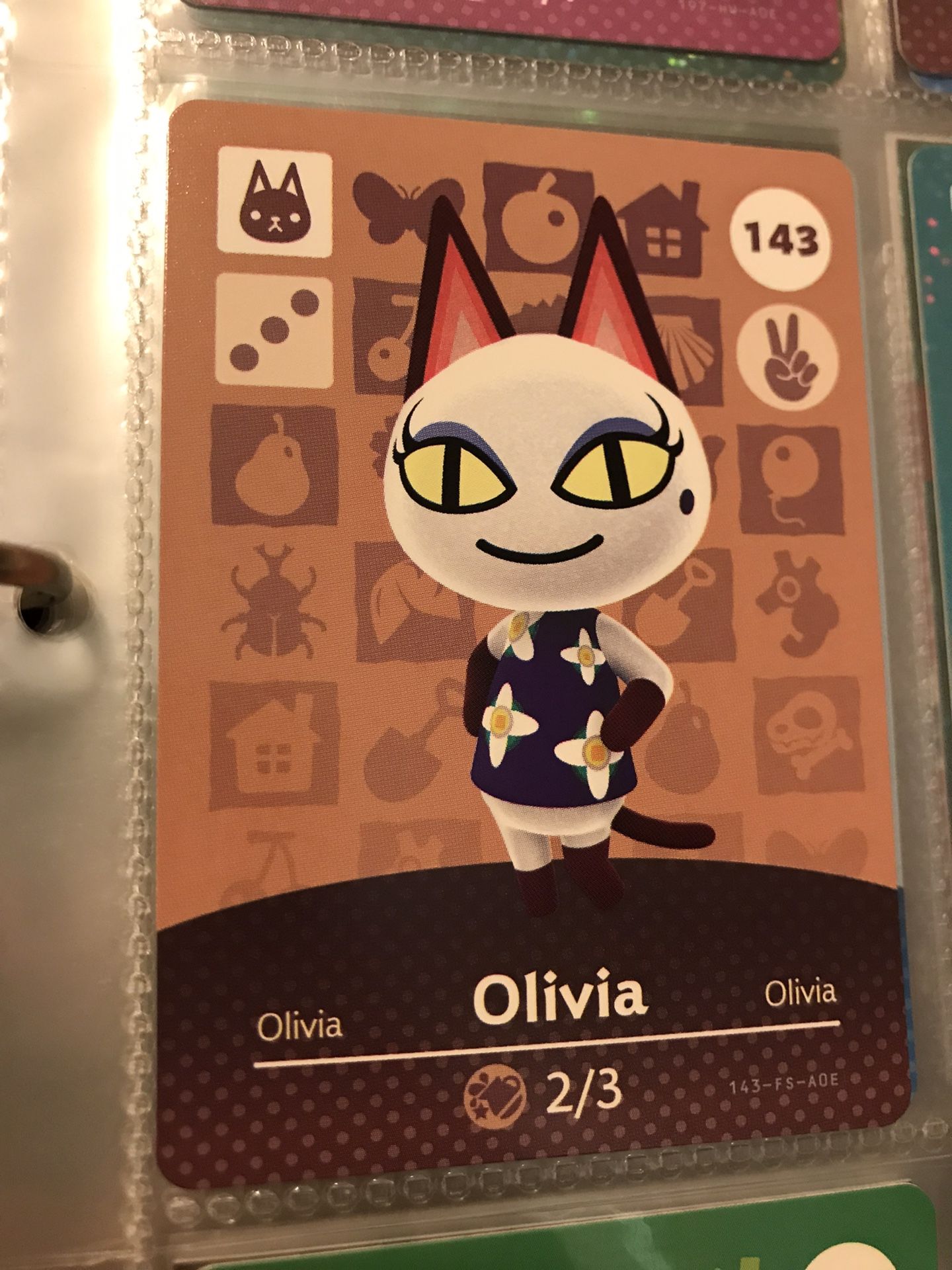 Nintendo Animal Crossing New Horizons Olivia Amiibo Card