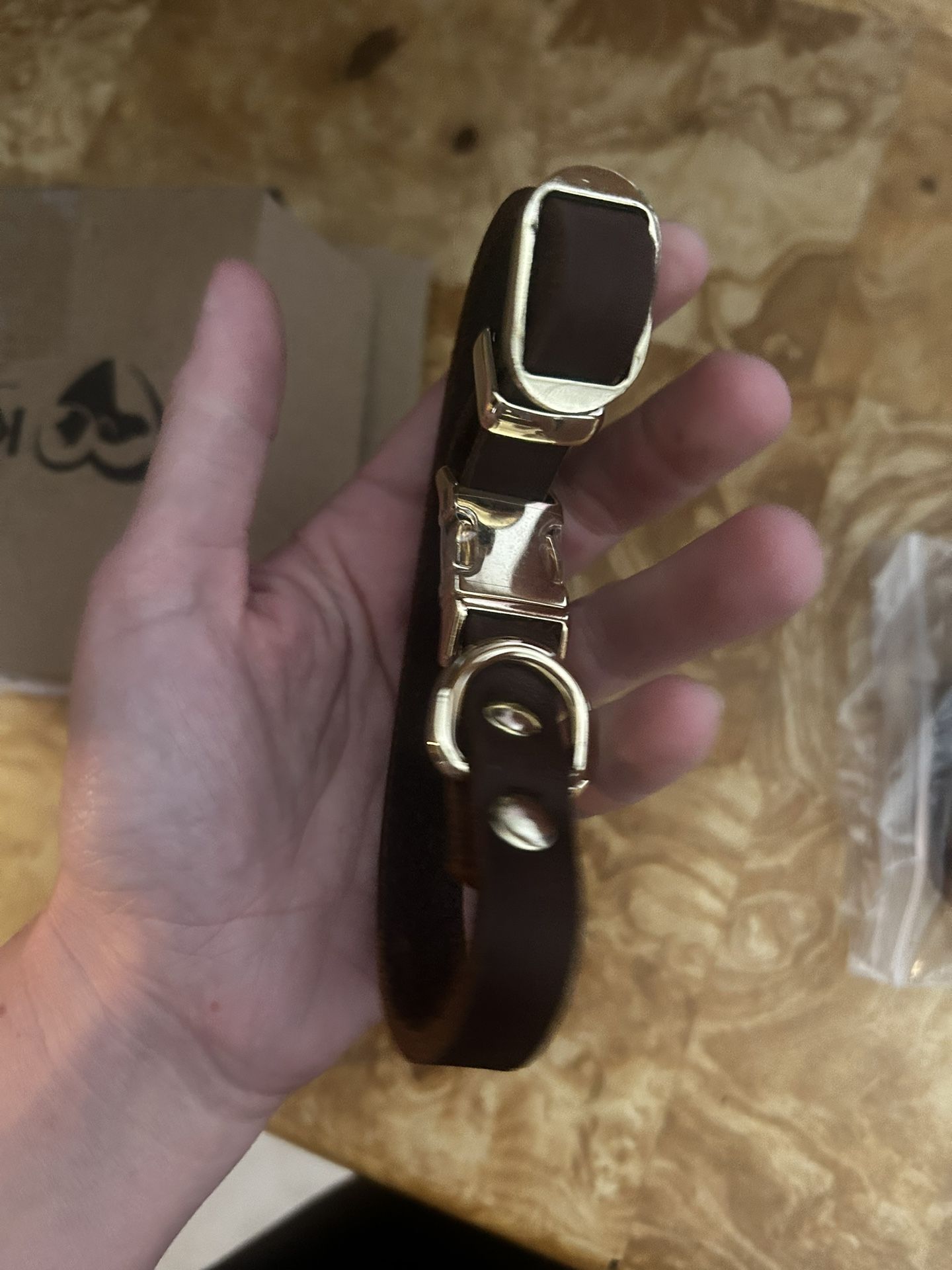 New Leather Collar And Leather Leash For Dog