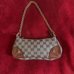 GG canvas nail head pochette