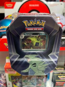 Pokemon Tcg FACTORY Sealed Tyranitar Triple Whammy Tin (3) Packs Inside