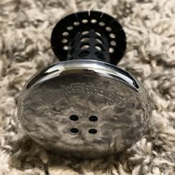 SinkShroom Bathroom Sink Drain Protector Hair Catcher Strainer, Snare, Chrome Black