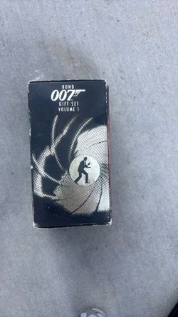 James Bond VHS Gift Set containing: