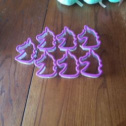 Unicorn Plastic Cookie Cutters 
