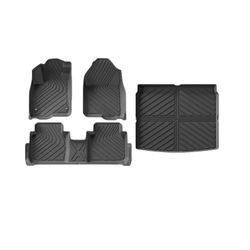 Black All-Weather Car Floor Mats and Cargo Liner Set