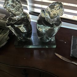 Murano Glass Boy And Girl Sculpture