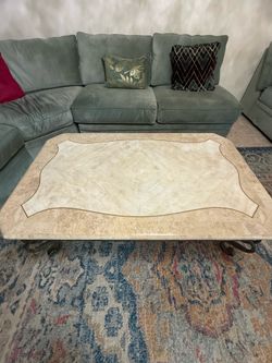 Marble coffee table