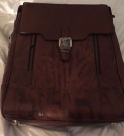 Leather back pack or travel back pack