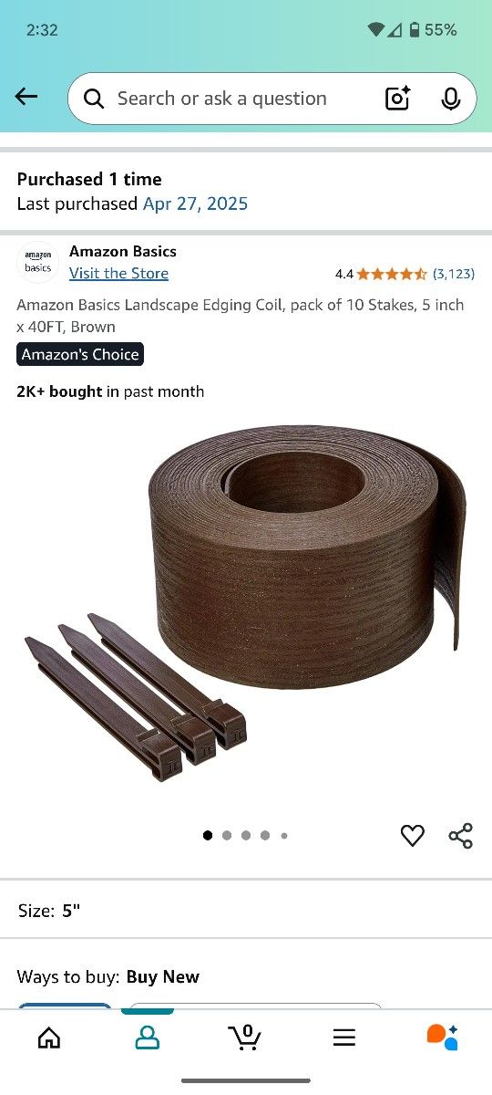 Free Landscaping Edging Coil New