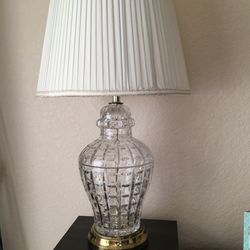 Glass/ Crystal - Heavy , Heavy Vintage Lamps