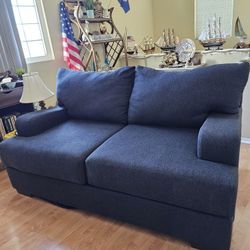 Dark Navy Denim Couch
