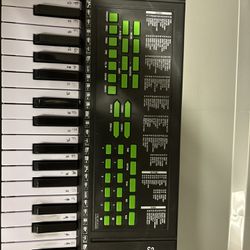 first act musician Black Green Key Board Electronic Battery Powered