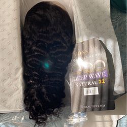 22 Inch Deep Wave Lace Wig