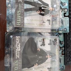 The matrix figures n2 Agent Smith and Neo