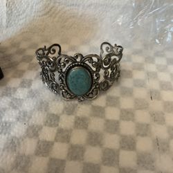 Vintage 1950 Very Rare Danecraft Sterling Silver With Turquoise Stone