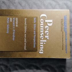 Peer Counseling College Level Book