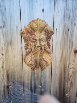 Green Man Wall Plaque