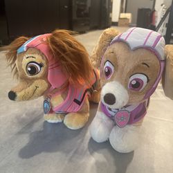 Paw patrol Plush (two)