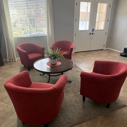 Red Accent Chairs