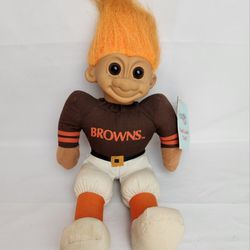 Russ Troll Doll Cleveland Browns 12 inch Troll Kids NFL Football. 
