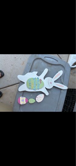Wood bunny Easter