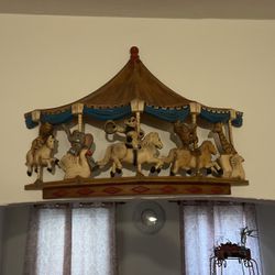 Carousel Hanging Antique Art