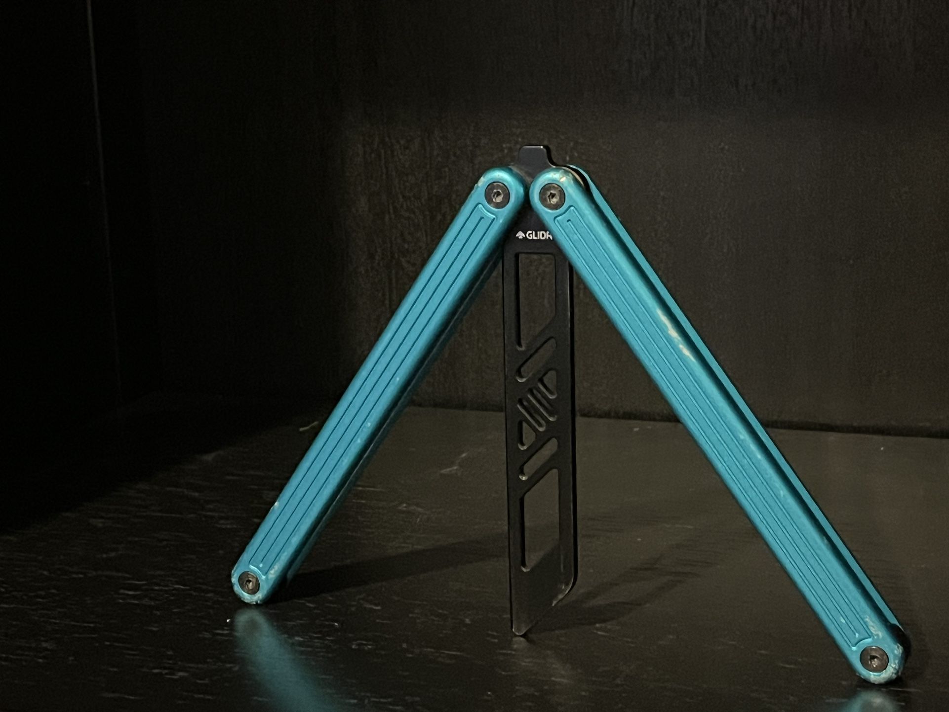 GLIDR Arctic 2 Sky Blue Balisong Trainer