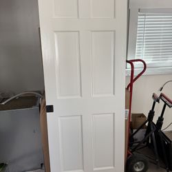 6 Panel Solid Core Sliding Door