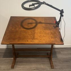 Drafting Drawing Art Wooden Table
