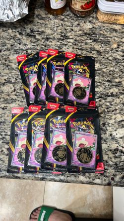 Pokémon TCG pitch black LOT OF 8  1-Pack Blister w/ Slowpoke Promo English