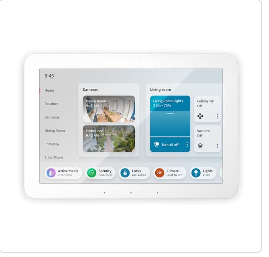Amazon 8in Echo Hub Smart Home control panel