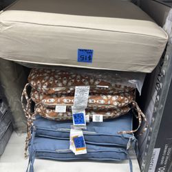 Deep Seating Outdoor Patio Chair Cushions for Lounge Chairs, High Back Dining chairs $15 non matchin