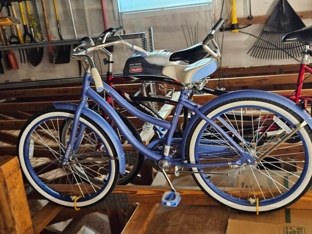 Two 24” Huffy Cranbrook Cruiser Girl’s Bicycles