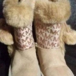 Mk toddler girls boots (size 9)