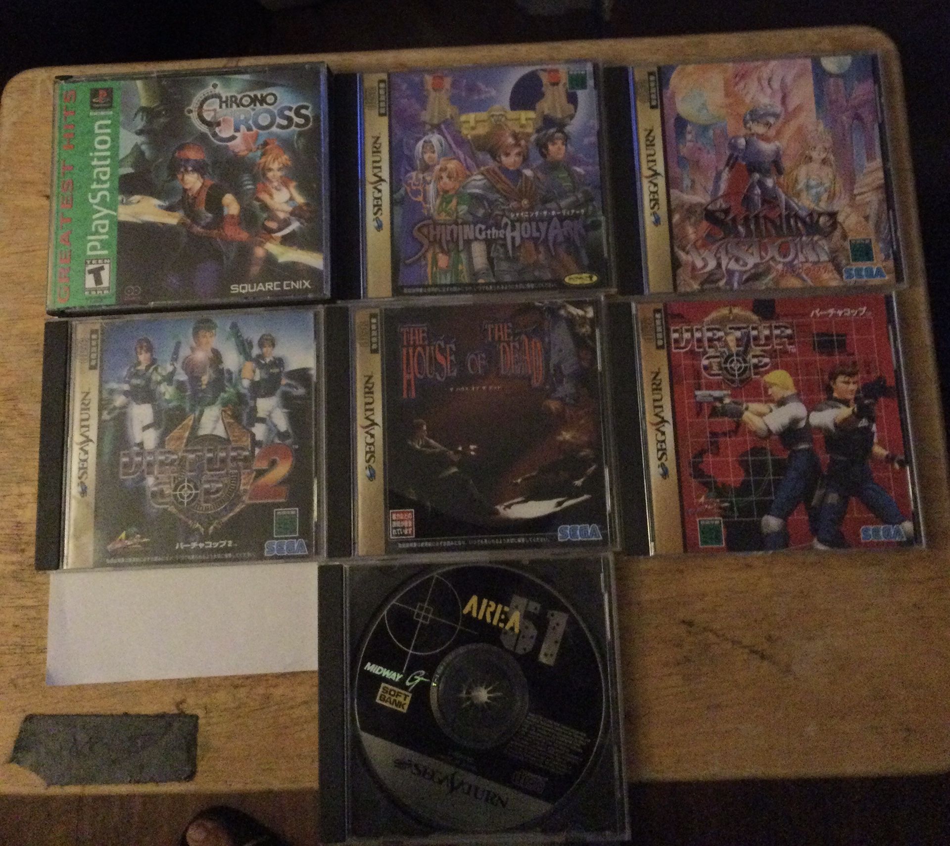 Sega Saturn Console Games Controllers