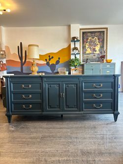 Dark Grey Dresser / Buffet / Sideboard / Entertainment Center / TV Stand!