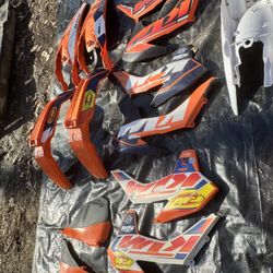 KTM 350 XCF Plastics With Decals