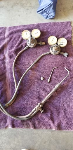 Acetylene torch welder.